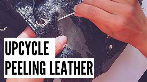 how to fix peeling fake leather bag|stop faux leather from peeling.